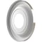 Ekena Millwork Traditional PVC Medallion (Canopies up to 5 1/2"), 10"OD x 3 1/2"ID x 1 1/8"P, Bright Coat Chrome CMP10TRBCR - alternate 2